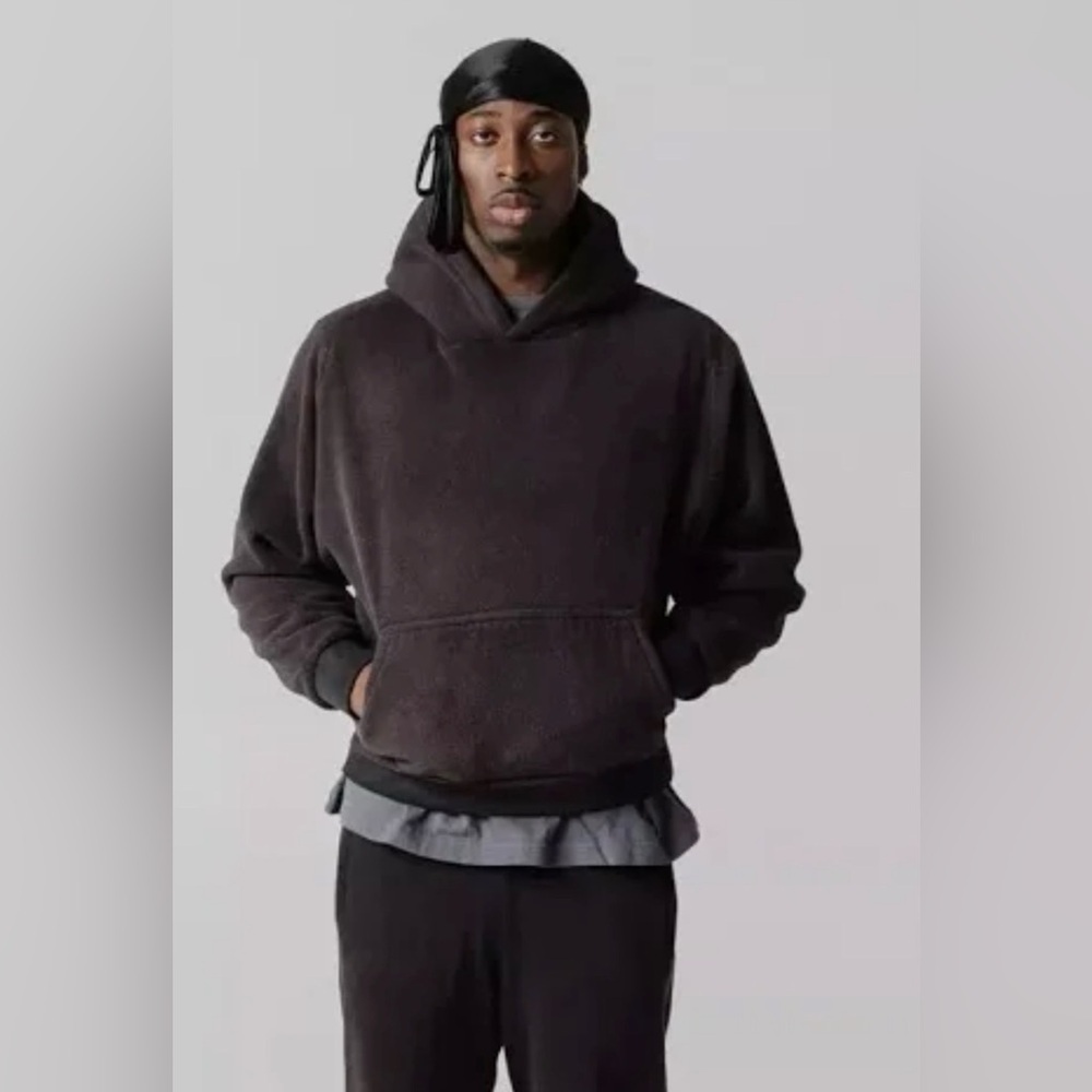 Yeezy Gap Polar Fleece Regular Fit Hoodie Unreleased Season Men's XL Black